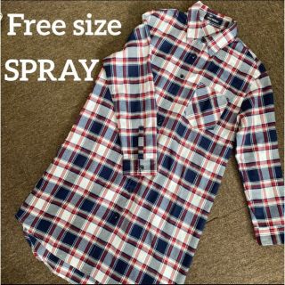 スプレイ(SpRay)の【SPRAY】チェックロングシャツワンピース(シャツ/ブラウス(長袖/七分))