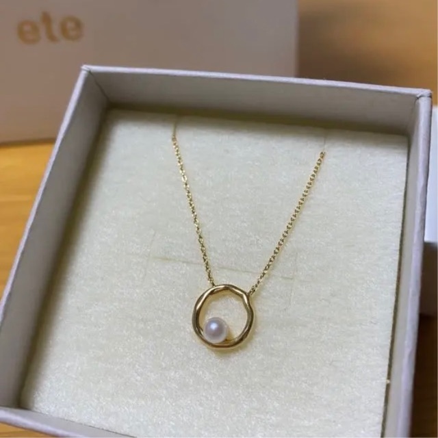 ete - 【年末SALE 今だけ25％OFF】ete K18 パールネックレス