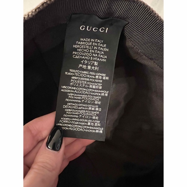 Gucci(グッチ)のGUCCI グッチ　キャップ　帽子 レディースの帽子(キャップ)の商品写真