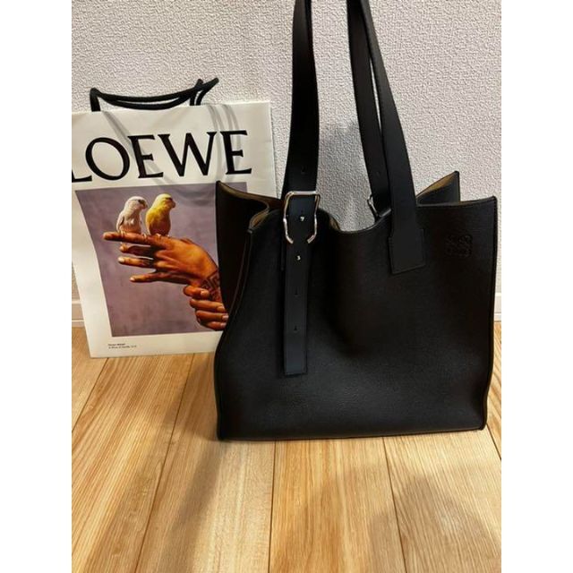 返品不可】 LOEWE - ロエベ バックルトートバッグ グランドカーフ