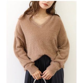 チルアナップ(CHILLE anap)の【新品★未使用】CHILLEチルANAPアナップミンクタッチVネックニット(ニット/セーター)