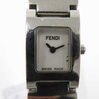 フェンディ(FENDI)のFENDI ステラ レディース 腕時計 クオーツ SS ホワイト文字盤(腕時計)
