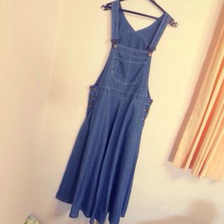 ハンジロー(HANJIRO)の古着 デニムサロペット(ロングワンピース/マキシワンピース)