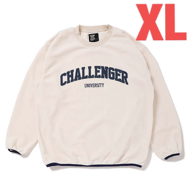 CHALLENGER COLLEGE LOGO C/N FLEECE  長瀬