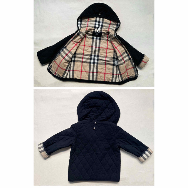 BURBERRY(バーバリー)のBurberry London 3wayファーフード定番チェックコード 110 キッズ/ベビー/マタニティのキッズ服男の子用(90cm~)(コート)の商品写真