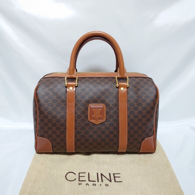 レディース極美品 CELINE マカダム柄 ハンドバッグ