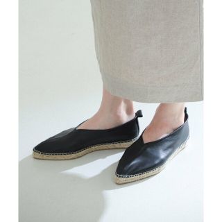 デミルクスビームス(Demi-Luxe BEAMS)の【BLACK】TERRA D'ESPARDENYES / レザー エスパドリーユ(ハイヒール/パンプス)