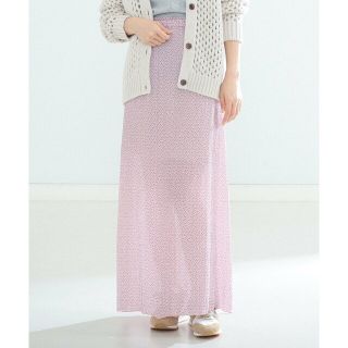 デミルクスビームス(Demi-Luxe BEAMS)の【PINK】Demi-Luxe BEAMS / 小花柄プリント スカート(ロングスカート)