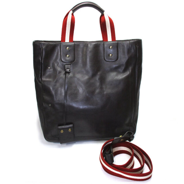 BALLY 2WAY トートバッグ レザー ブラウン - その他