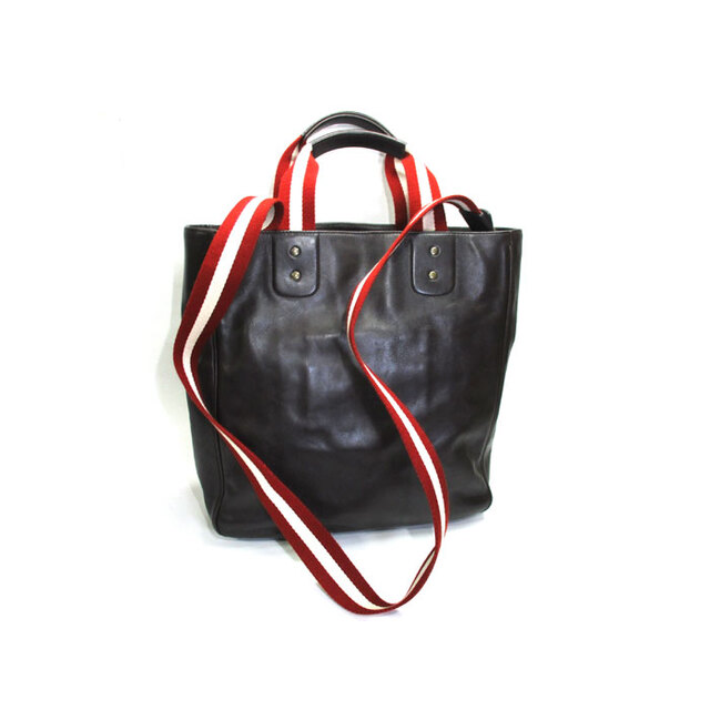 BALLY 2WAY トートバッグ レザー ブラウン - その他