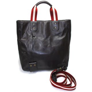 バリー(Bally)のBALLY 2WAY トートバッグ ショルダーバッグ レザー ダークブラウン(その他)