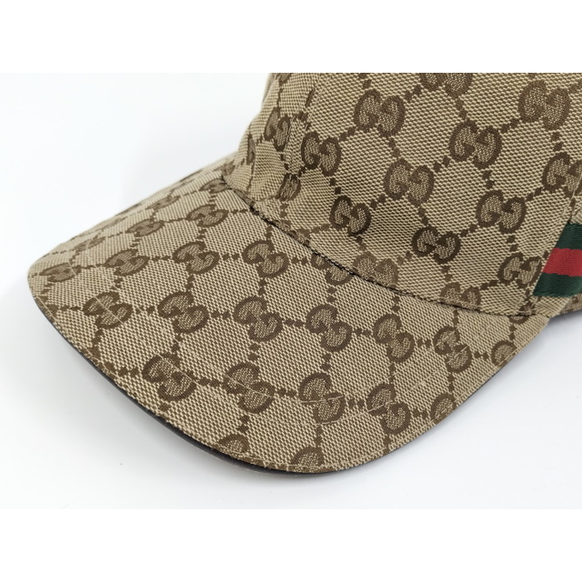 Gucci - GUCCI 帽子 ベースボール キャップ GGキャンバス シェリー ...