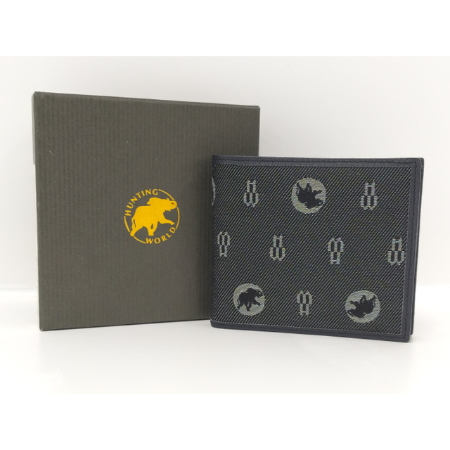 HUNTING WORLD - HUNTING WORLD 札入れ 二つ折り財布 モノグラム HUNTING WORLD - HUNTING WORLD 札入れ 二つ折り財布 モノグラム