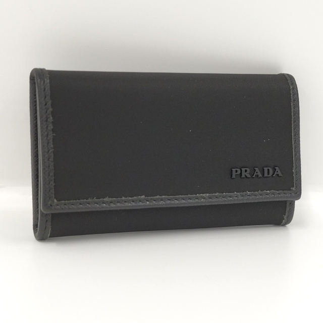 PRADA 6連キーケース ナイロンキャンバス ブラック 1PG222 人気新品 51.0%OFF