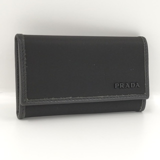プラダ(PRADA)のPRADA 6連キーケース ナイロンキャンバス ブラック 1PG222(キーケース)