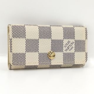 ルイヴィトン(LOUIS VUITTON)のLOUIS VUITTON ミュルティクレ4 4連キーケース ダミエ アズール(キーケース)