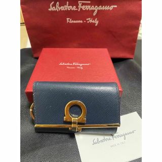 サルヴァトーレフェラガモ(Salvatore Ferragamo)の＊ フェラガモ ＊ キーケース ＊ ネイビー ＊(キーケース)