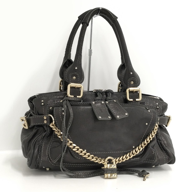 【極美品】Chloe ハンドバッグ パディントン ブラック カデナ レザー