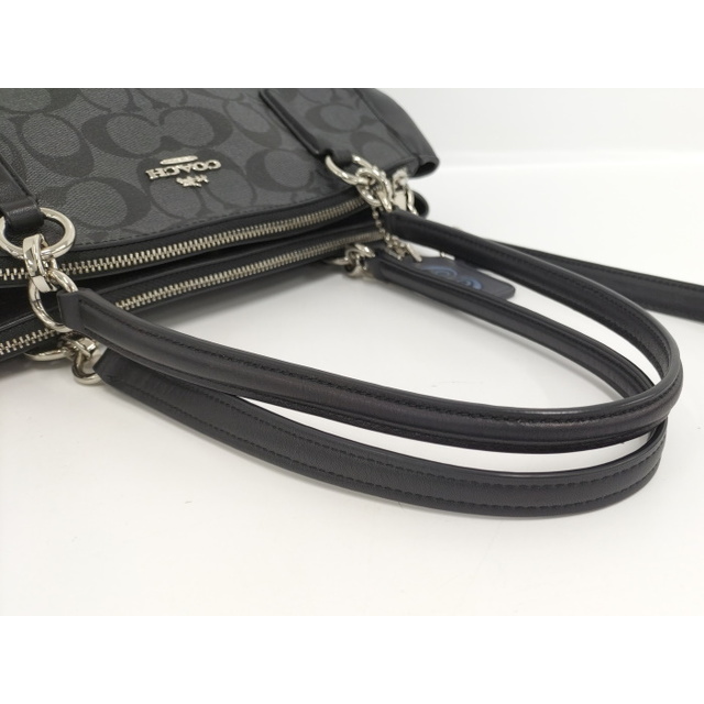 COACH 2WAY ショルダーバッグ シグネチャー PVC ブラック