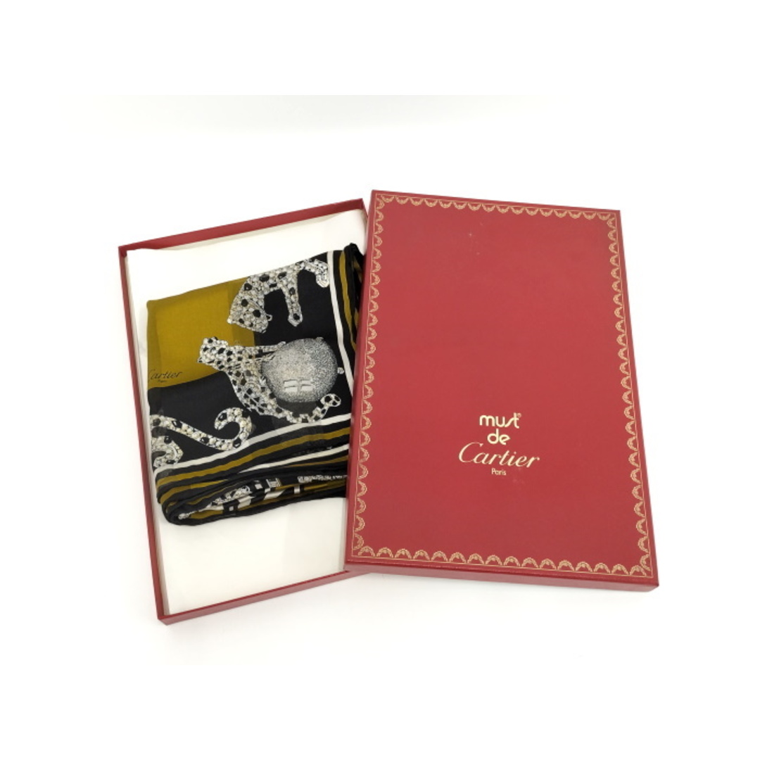 Cartier - Cartier Must de Cartier 大判スカーフ パンサーの Cartier - Cartier Must de Cartier 大判スカーフ パンサーの