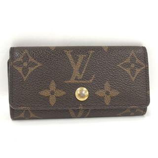 ルイヴィトン(LOUIS VUITTON)のLOUIS VUITTON ミュルティクレ4 4連キーケース モノグラム(キーケース)