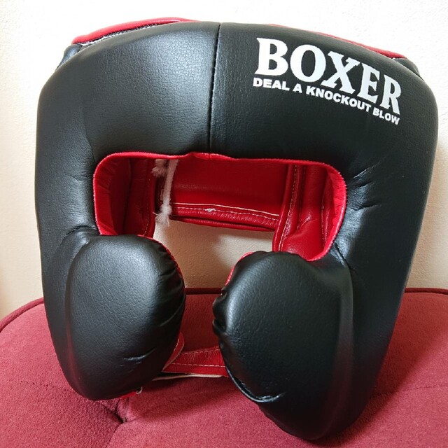 紺×赤 ISAMI イサミ BOXER ボクシング ヘッドギア フェイスガードタイプ 通販