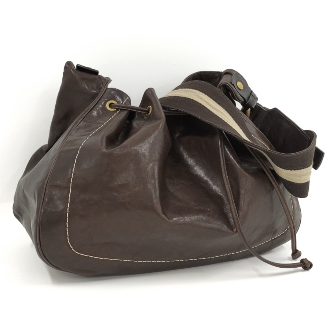 BALLY ショルダーバッグ レザー ブラウン - www.glycoala.com