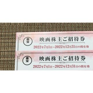 東宝　株主優待　3枚　匿名発送(その他)