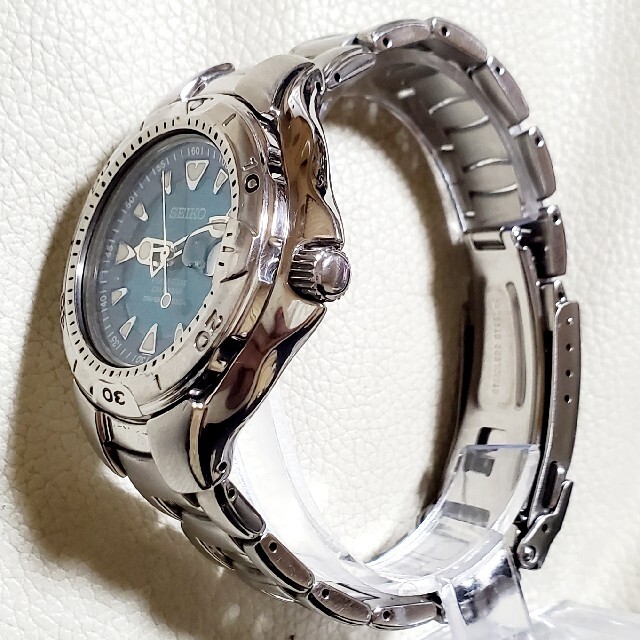 良品 SEIKO セイコー パーペチュアルカレンダー ダイバー ブルー メンズ