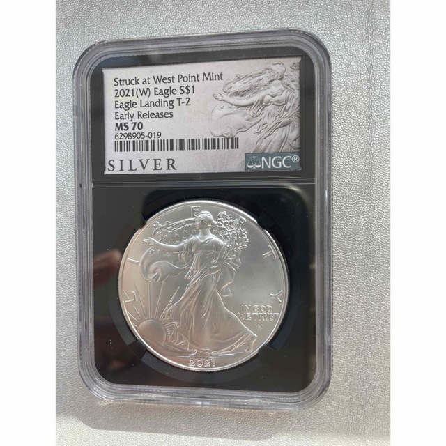 貨幣新発行年★PCGS 最高鑑定★2021 アメリカ　シルバーイーグル銀貨