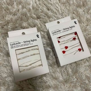 フライングタイガーコペンハーゲン(Flying Tiger Copenhagen)のフライングタイガー ライトチェーン 2個セット(蛍光灯/電球)