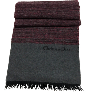 クリスチャンディオール(Christian Dior)のクリスチャンディオールウールマフラー男女兼用(マフラー/ショール)