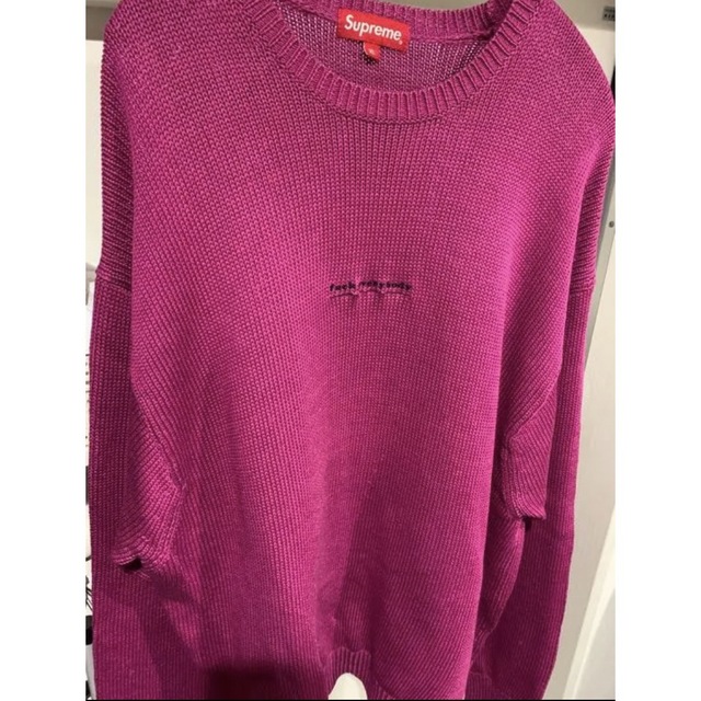 キムタク着用  supremefuck everybody sweater