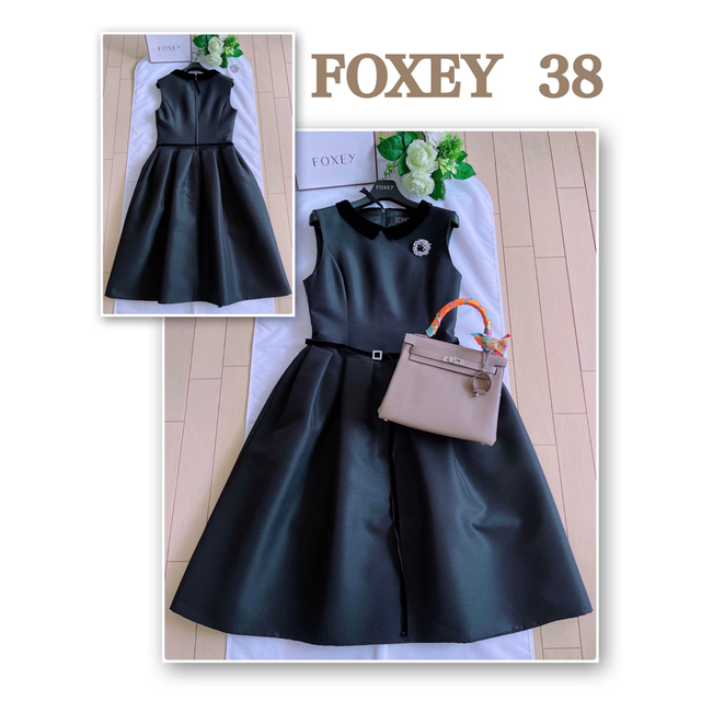 FOXEY(フォクシー)のFOXEY  レディベルベットワンピース38 新品同様　Rene レディースのワンピース(ひざ丈ワンピース)の商品写真