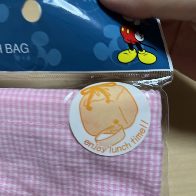 Disney(ディズニー)のレトロ ミッキー ミニー ランチ巾着 ランチバッグ  弁当袋 弁当巾着 キッズ/ベビー/マタニティのこども用バッグ(ランチボックス巾着)の商品写真