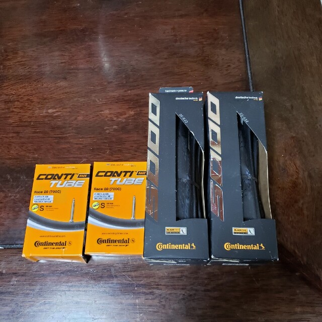 CONTINENTAL GP5000 700×25C2本、チューブ60mm2本 - www.glycoala.com