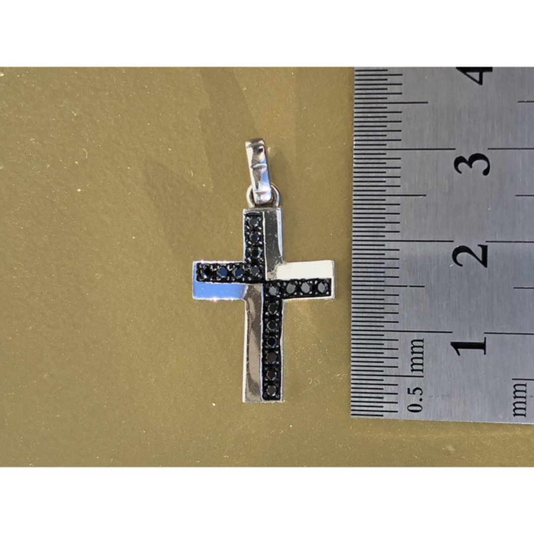 K18 ホワイトゴールド ブラックダイヤモンド トップ【鑑別書付 K18 ホワイトゴールド ブラックダイヤモンド トップ【鑑別書付