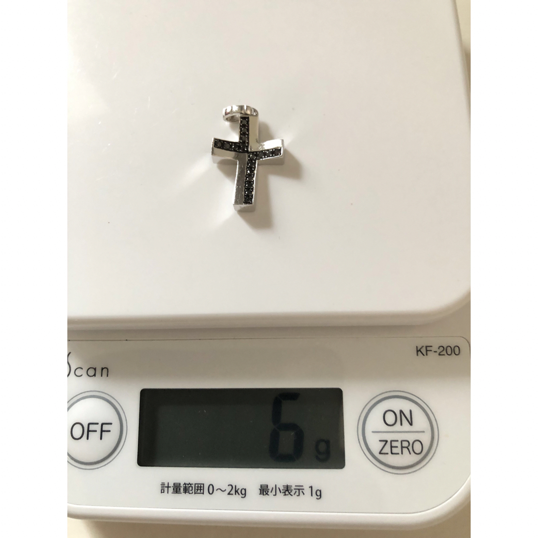 K18 ホワイトゴールド ブラックダイヤモンド トップ【鑑別書付 K18 ホワイトゴールド ブラックダイヤモンド トップ【鑑別書付
