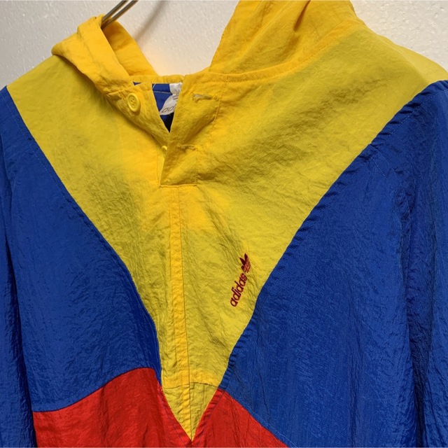 アディダス90s  adidas ナイロンプルオーバー　マルチカラー