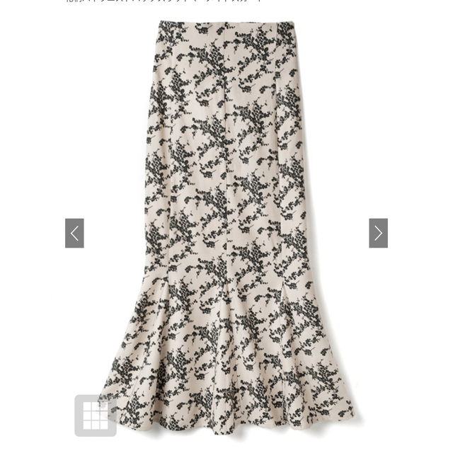 GRL(グレイル)の花柄ハイウエストバックスリットマーメイドスカート[gc100] レディースのスカート(ロングスカート)の商品写真