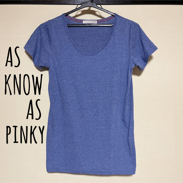 AS KNOW AS PINKY/アズノウアズピンキー☻無地Tシャツ | フリマアプリ ラクマ