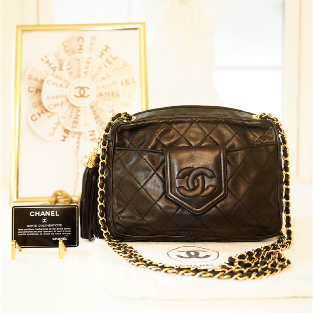 最終価格★極美品★ CHANEL マトラッセ ラムスキン チェーン バック