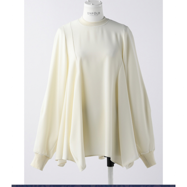 enfold ブラウス CURVE-DRAPE PULLOVER-