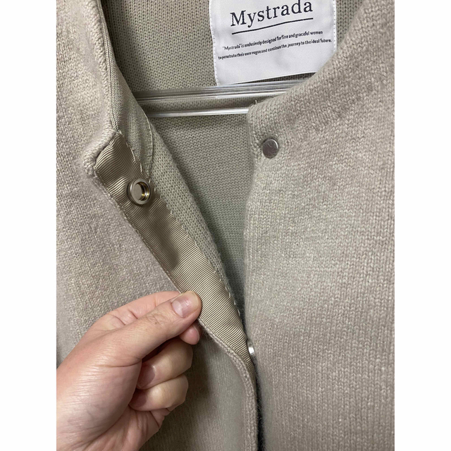 Mystrada(マイストラーダ)のショートニットコート レディースのジャケット/アウター(毛皮/ファーコート)の商品写真