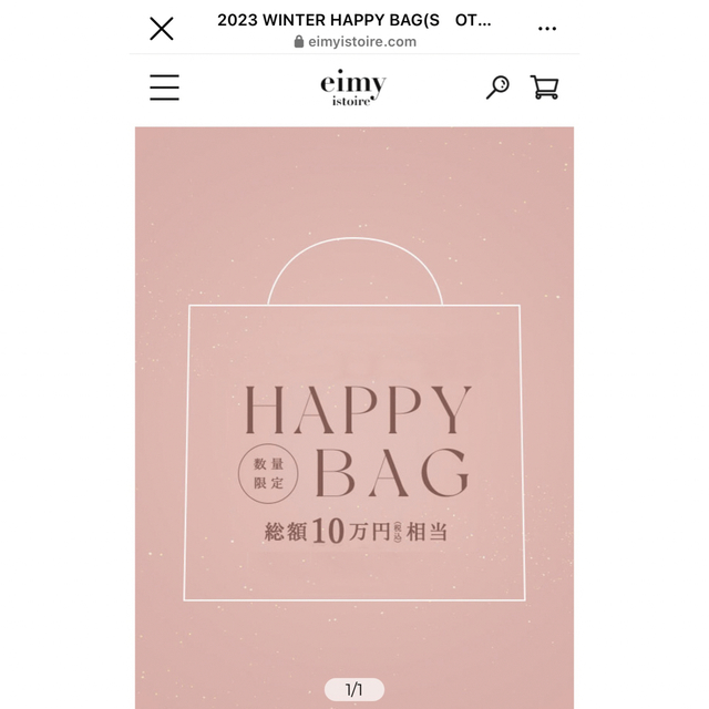 最安値！エイミーイストワール  2021 happybag