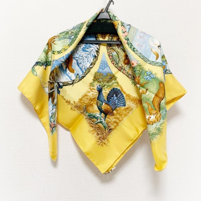 国際ブランド】 HERMES エルメス スカーフ美品 カレ90 3broadwaybistro.com