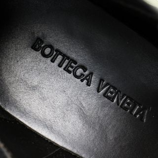 美品 BOTTEGA VENETA ボッテガヴェネタ 630300 VBS50 1026 タイヤアンクルチェルシーブーツ 38/ブラック カーフ 24cm【2400013137089】