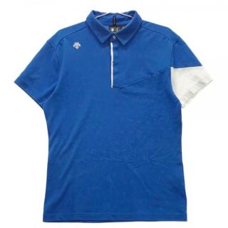 デサント(DESCENTE)のDESCENTE golf ポロシャツ M 青　ブルー デサントゴルフ(ウエア)