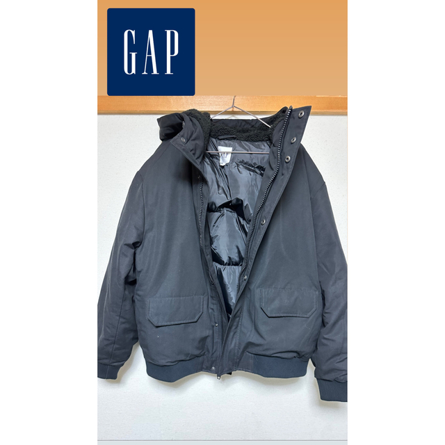 美品 オーバーサイズ GAP ダウンジャケット メタリックシルバー