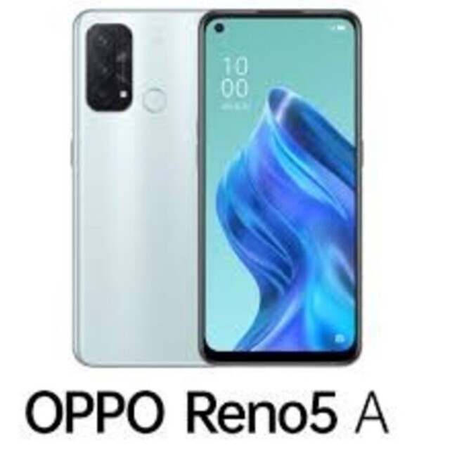 OPPO(オッポ)の新品未開封品 SIMフリー OPPO Reno5 A eSIM対応 アイスブルー スマホ/家電/カメラのスマートフォン/携帯電話(スマートフォン本体)の商品写真